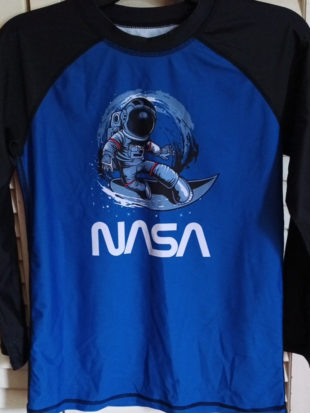 NASA Kids' Blue & Black Long-Sleeve Space Tee